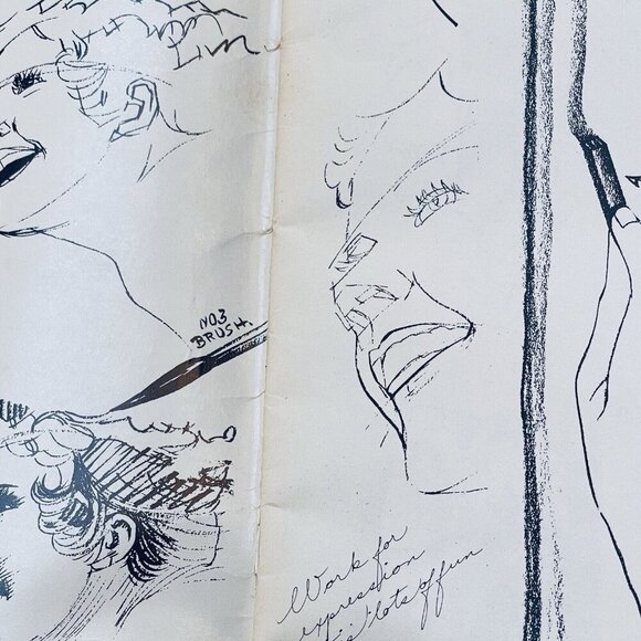 101 Heads In Pen Pencil And Brush by Walter Foster How To Draw Paperback Book - Picture 6 of 7